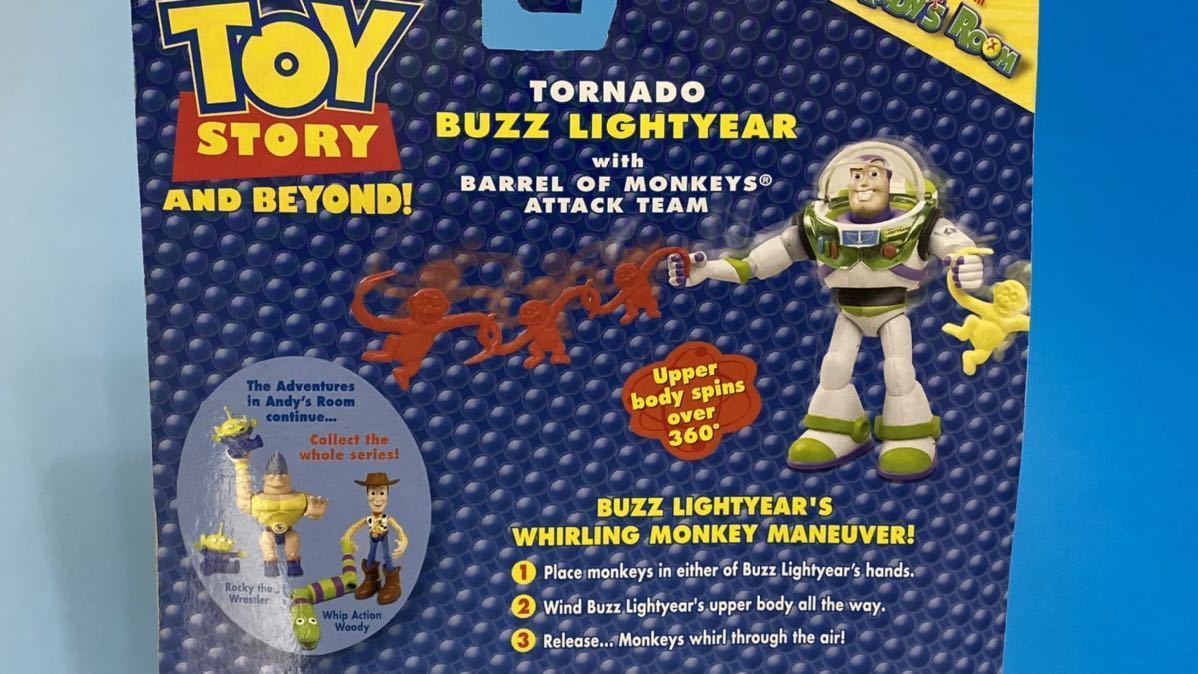 ★ラスト1個!! ★レア★21年前!! の2002年絶版★トルネード バズライトイヤー&バレルオブモンキーズ★新品★