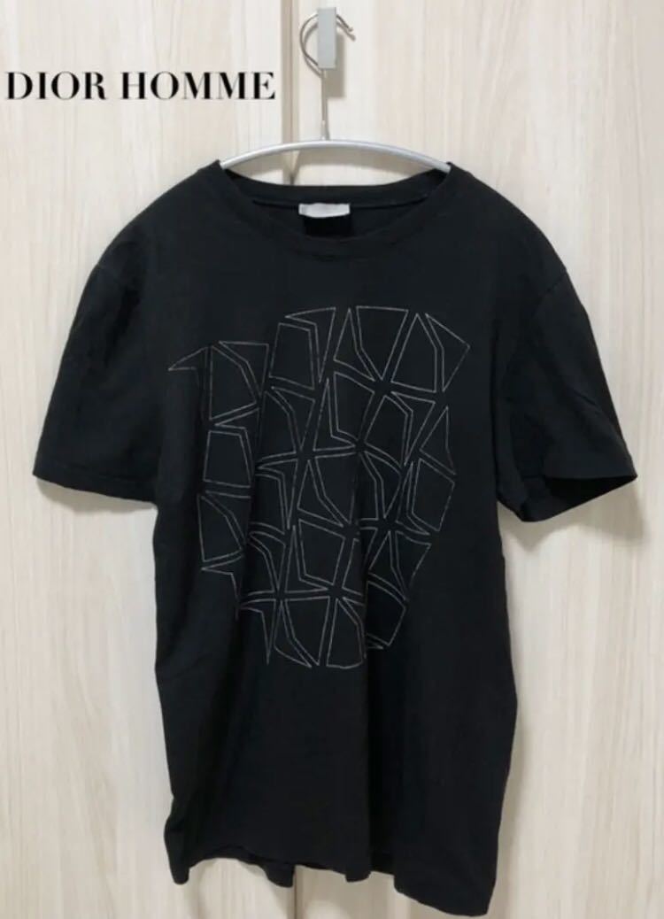 大量入荷 HOMME ★DIOR ディオールオム 即決★ ブラックS Tシャツ 文字、ロゴ 大量入荷 HOMME ★DIOR ディオールオム 即決★ ブラックS Tシャツ 文字、ロゴ