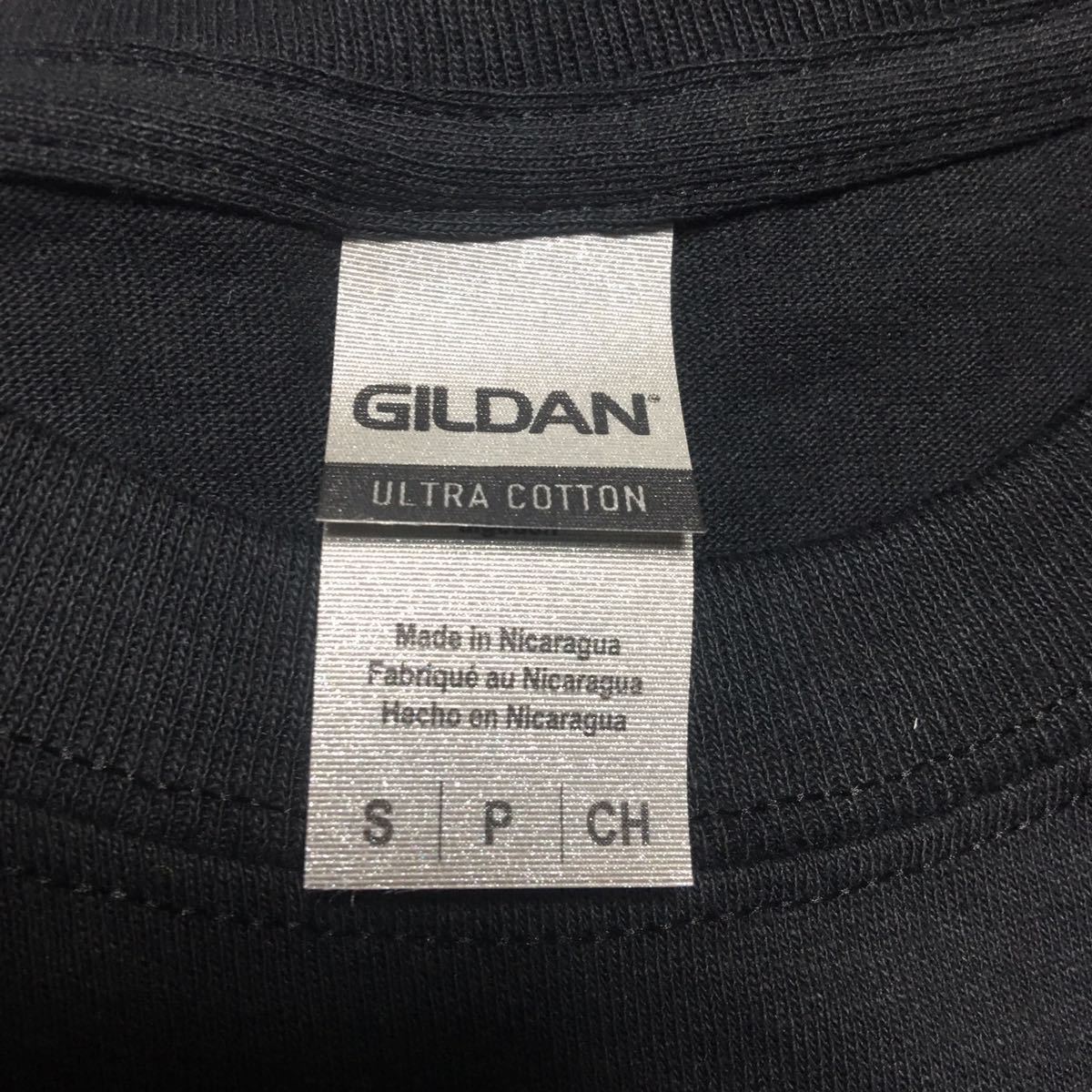GILDAN ブラック Sサイズ 黒 半袖無地Tシャツ ポケット付き 6.0oz ギルダン☆_画像2