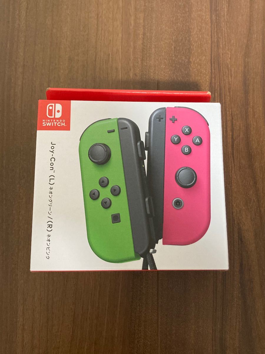 nintendo switch コントローラー ジョイコン joy con ネオングリーン ネオンピンク 新品 店舗印なし 