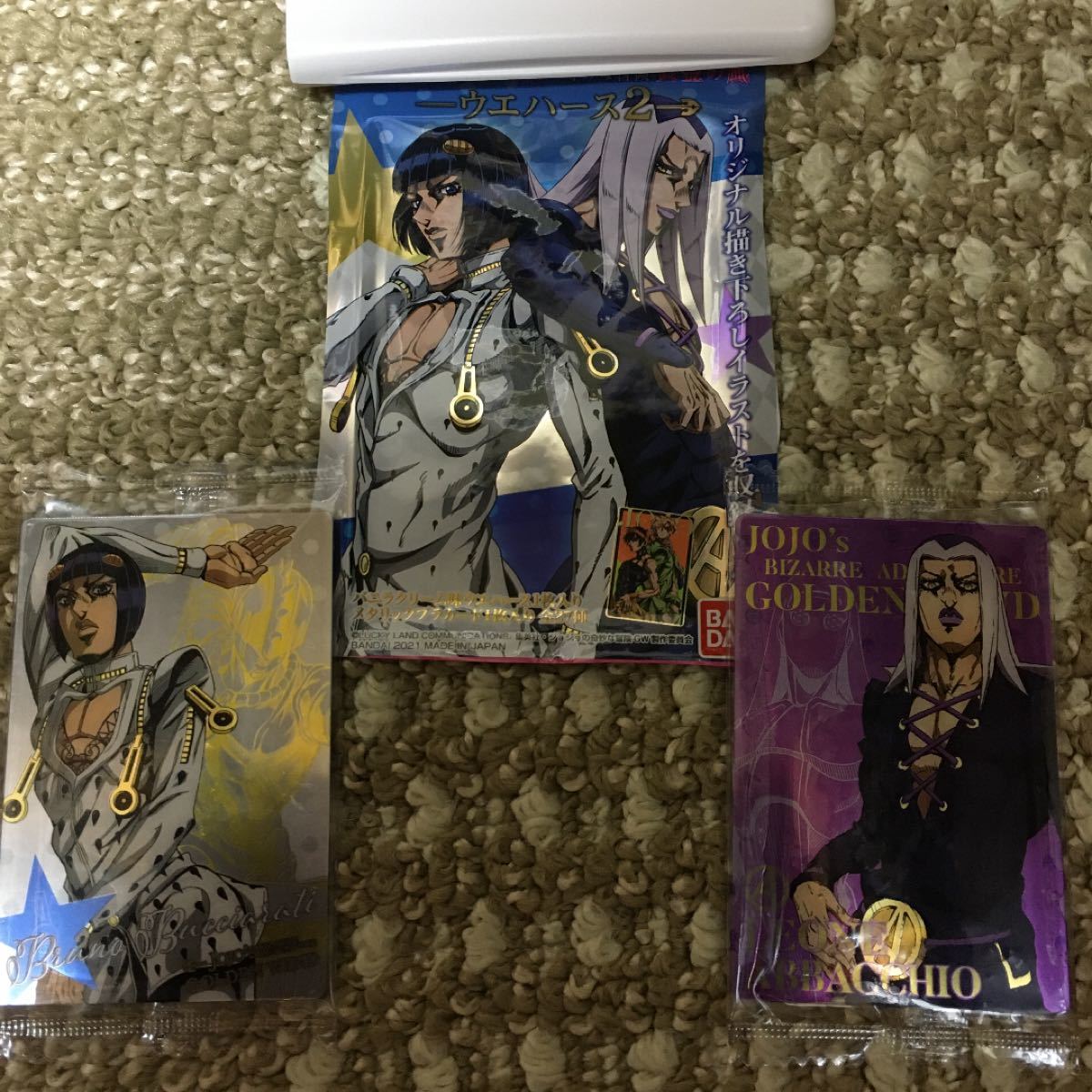 Paypayフリマ ジョジョウエハース ブチャラティ アバッキオ コラボsp柄デザインパッケージ 3点セット Paypayフリマ ジョジョウエハース ブチャラティ アバッキオ コラボsp柄デザインパッケージ 3点セット