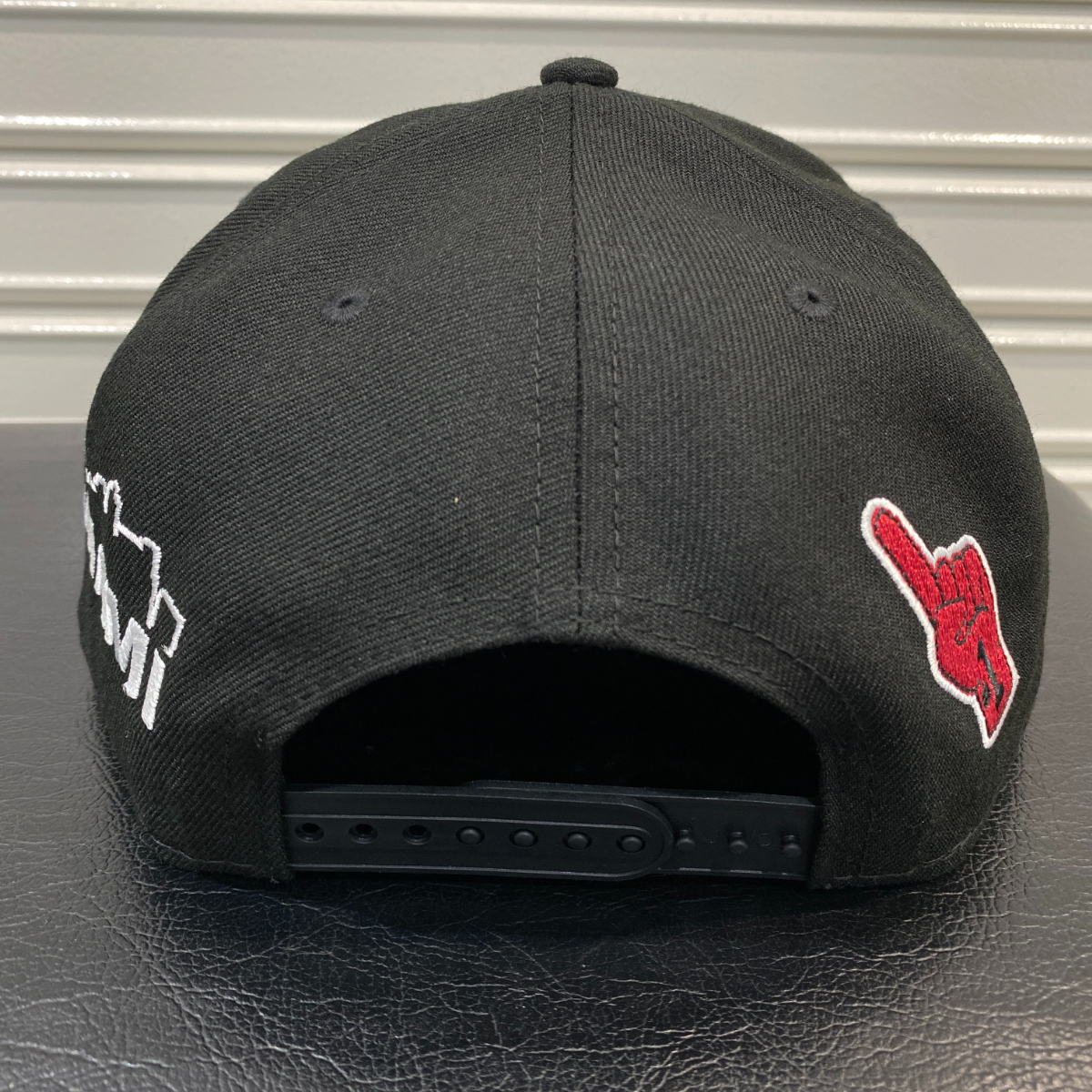 ラスト1 USA限定 Newera ニューエラ NBA ファイナルズ ワールドチャンピオン 9FIFTY スナップバックキャップ 黒 マイアミ ヒート HEAT_画像4