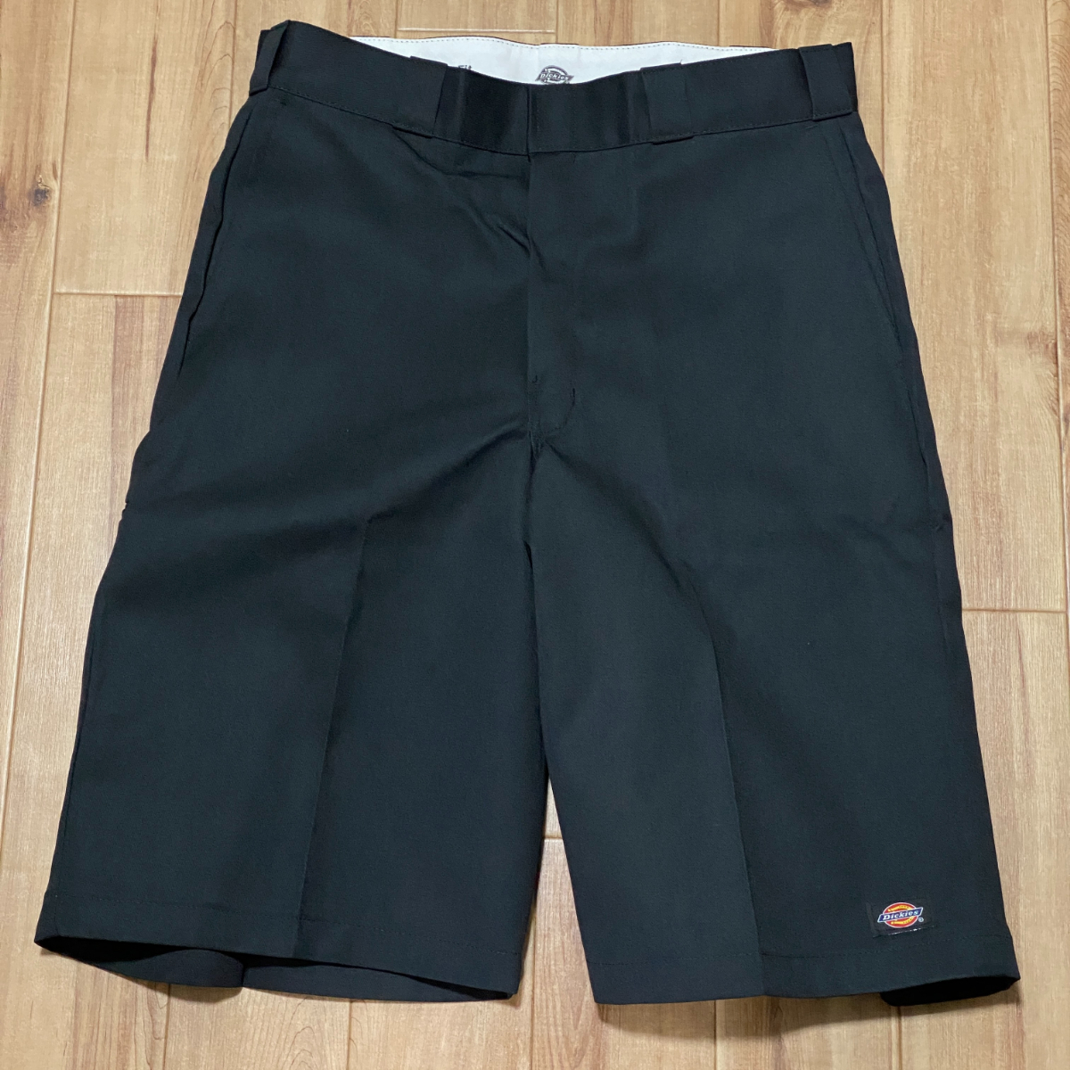 USA正規品 「W34」 Dickies ディッキーズ 42283 太め ルーズフィット ショートパンツ ブラック(BK) スケーター ストリート 90s チカーノ_画像1