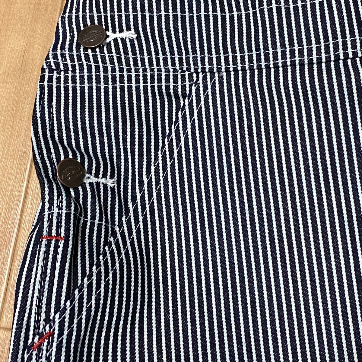 USA正規品 「W30/L30」 Dickies ディッキーズ BIB OVERALL オーバーオール ヒッコリーストライプ (HS) ストリート チカーノ ペインター_画像5