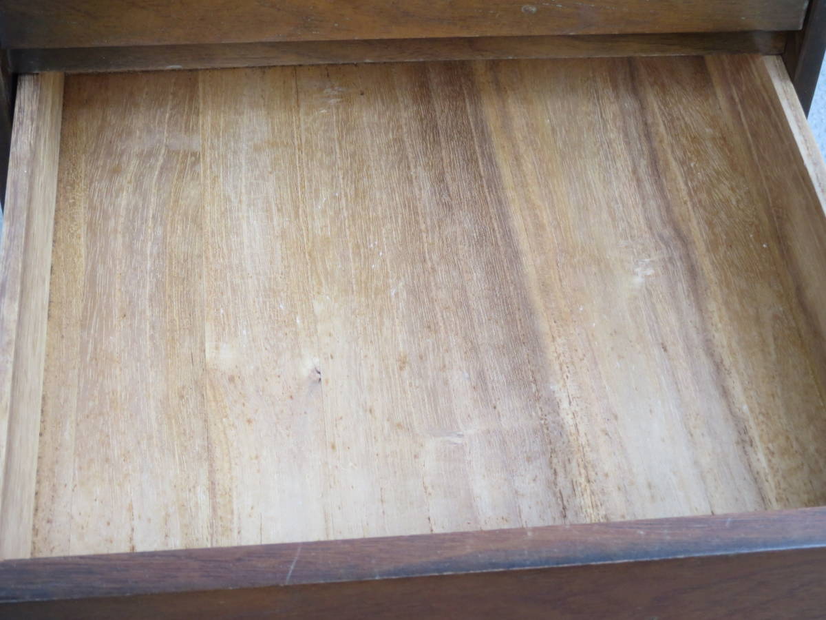 【昭和レトロ】　木製　5段　小引き出し　チェスト　収納箱　小民具　4.6kg_画像6