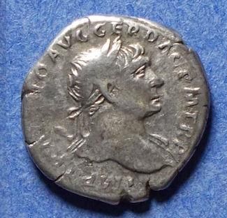 ★ローマ帝国　トラヤヌス　デナリウス銀貨★#1802