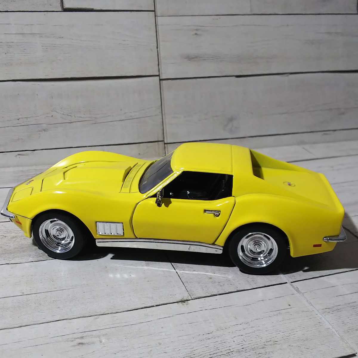 サニーサイド「1/24 コルベット 1968」ミニカー イエロー SS