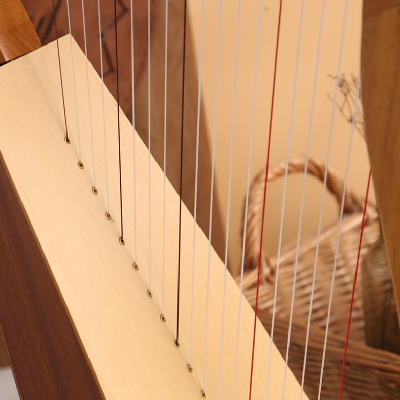 極美品 最高級 ハープ 楽器 ライアー楽器 19トーン リャキン 木製 TT782