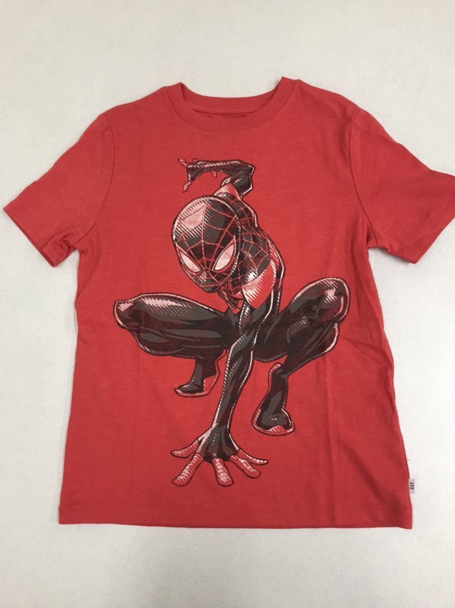 GAP# new goods #140# Gap # Avengers # T-shirt # Spider-Man # red # the back side Logo #USA# American Comics #marvel#21#2-2