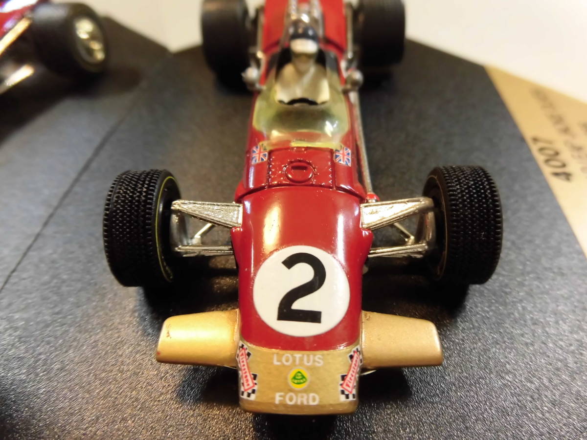 ロータス49B　ゴールドリーフ　ジャッキー・オリバー　ベルギーGP　1968　【カルツォ　1/43　F1ミニカー】　Quartzo_画像3