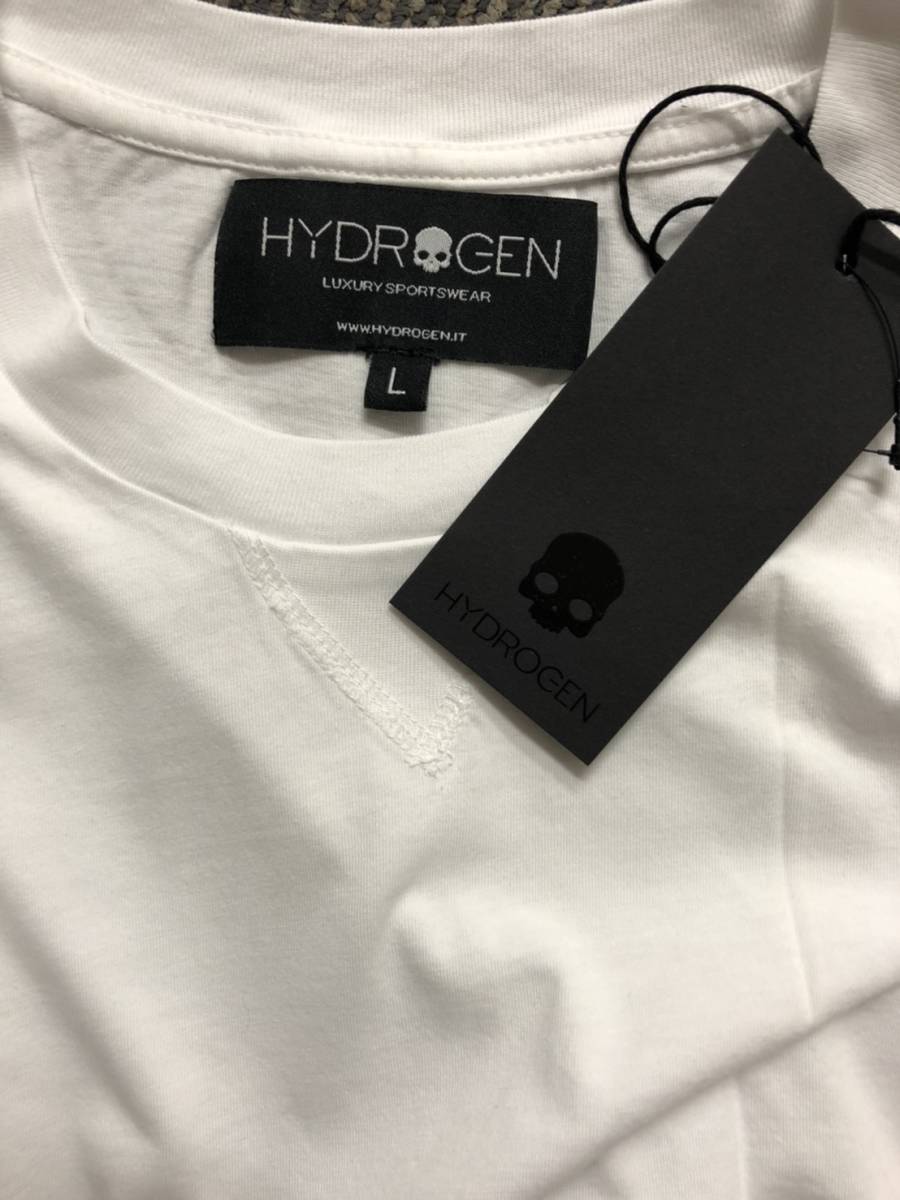 本物 新品 HYDROGEN ハイドロゲン半袖Tシャツ 220608 白 S_画像3