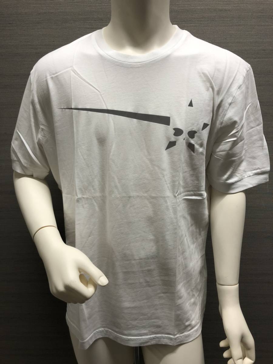 本物 新品 HYDROGEN ハイドロゲンスター＆スカル半袖Tシャツ 200632 白 XL