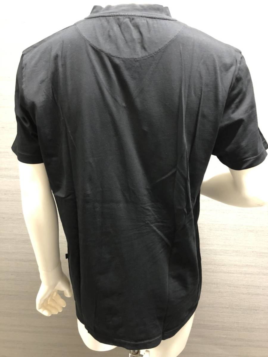 本物 新品 HYDROGEN Vネック無地胸ポケット付半袖Tシャツ 220012 黒 XL_画像3