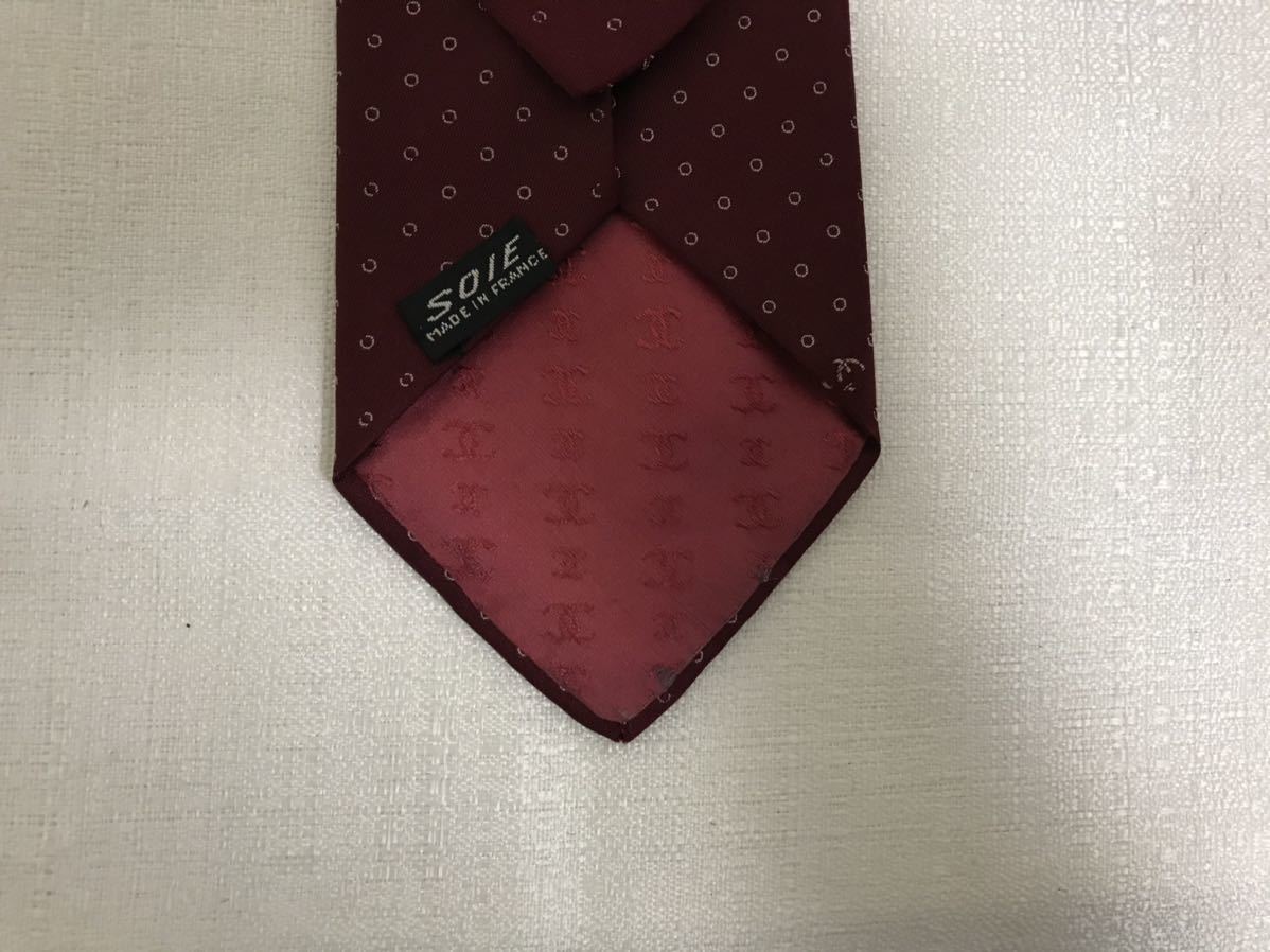 本物シャネルCHANELシルク水玉柄ココマークネクタイビジネス 本物シャネルCHANELシルク水玉柄ココマークネクタイビジネス