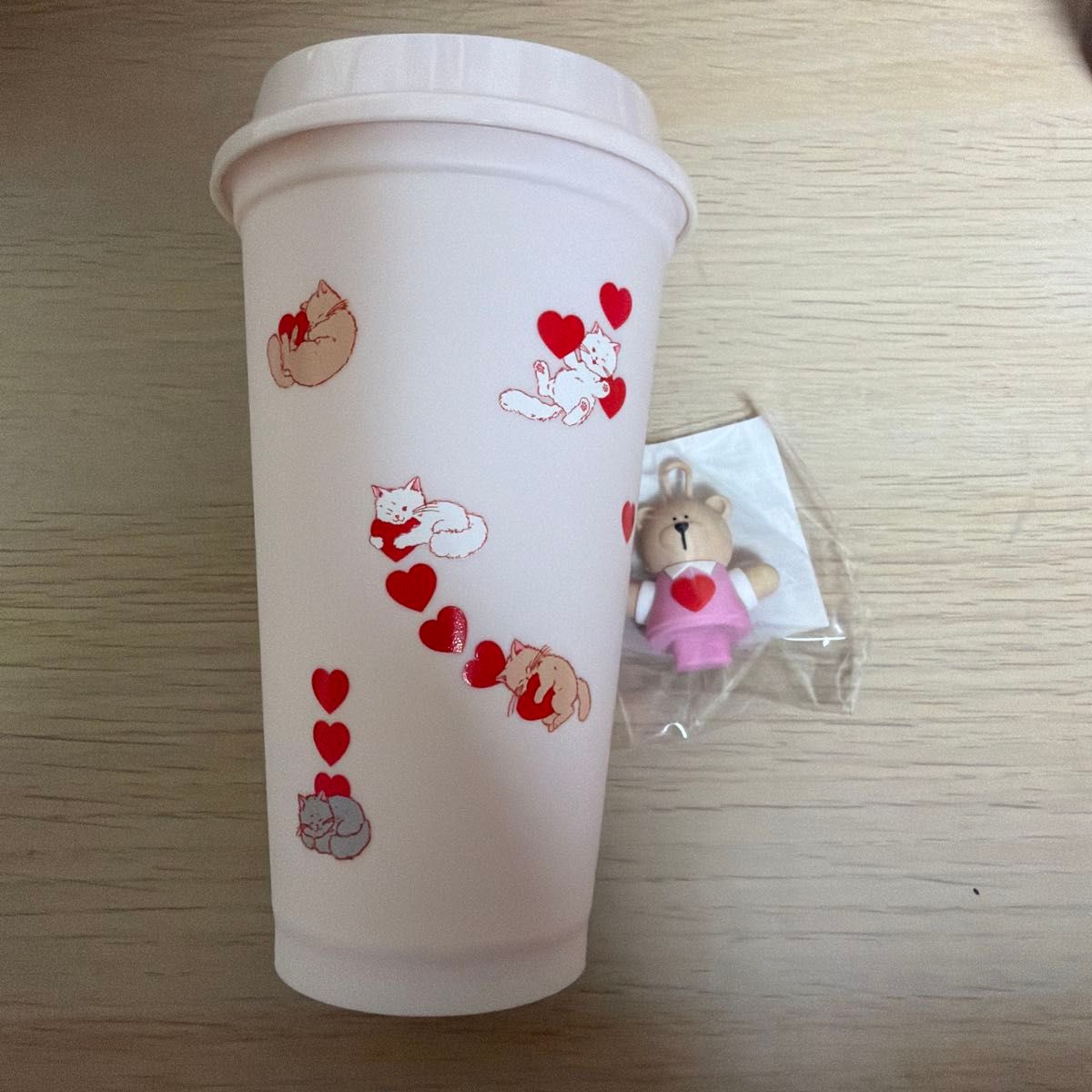 スターバックス 耐熱グラス 猫リユーザブルカップ2個 ベアリスタ 2個 
