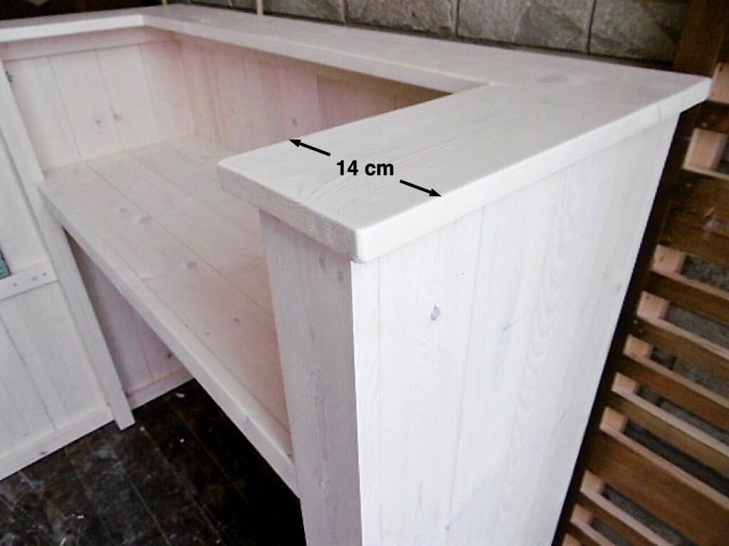 [K-117] wooden counter desk * store acceptance counter * divider * partition division specification *reji counter * color modification possibility 