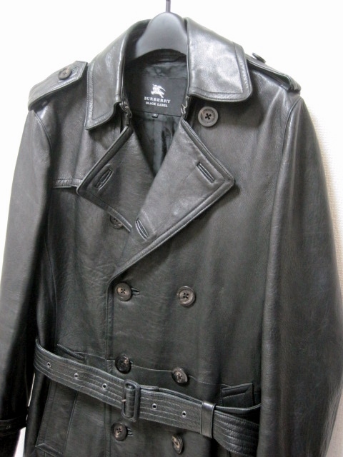 極美品 BURBERRY BLACK ジャケット LABEL ブラックレーベル コート L 