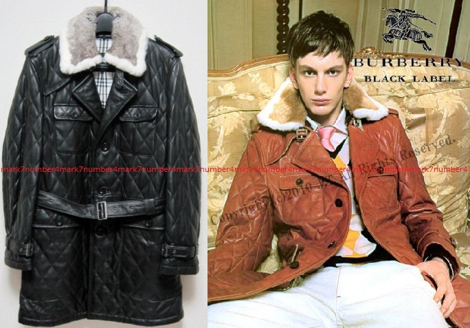 全日本送料無料 ファー付 LABEL BLACK BURBERRY カタログ掲載 同様