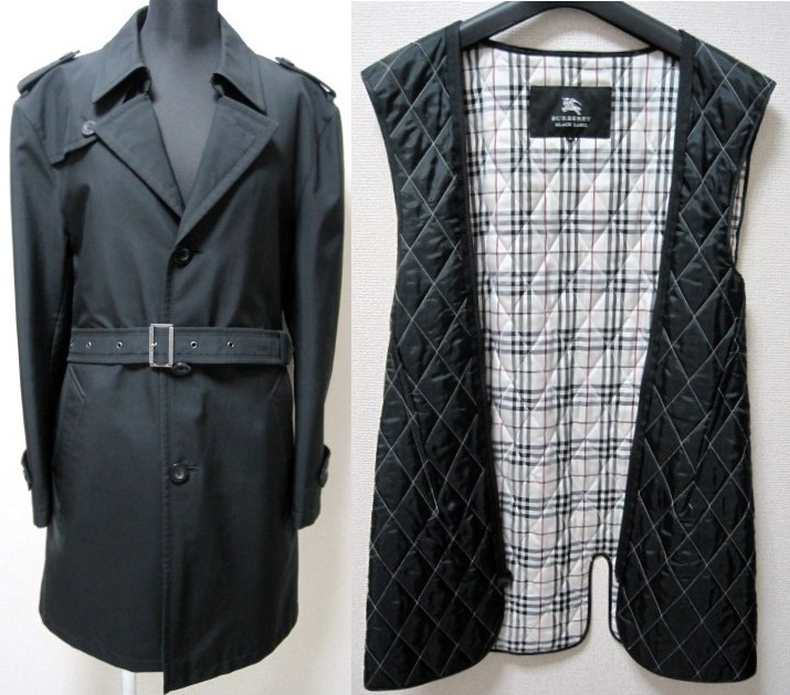 【メール便不可】 レザー M コート トレンチ シングル ボンディング ライナー付 LABEL BLACK BURBERRY 黒 ブラックレーベル バーバリー ジャケット2 撥水加工 コート 【メール便不可】 レザー M コート トレンチ シングル ボンディング ライナー付 LABEL BLACK BURBERRY 黒 ブラックレーベル バーバリー ジャケット2 撥水加工 コート