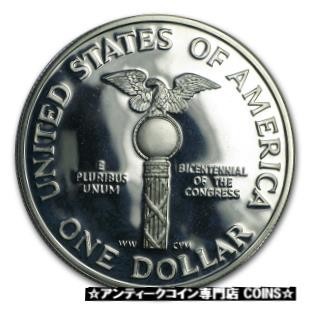 シルバー ゴールド アンティークコイン 1989-S Congressional $1