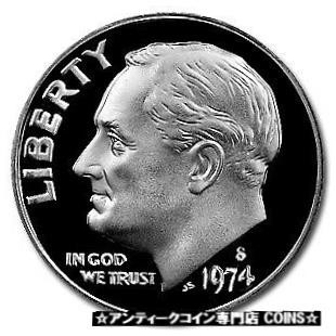 【日本限定モデル】 シルバー #7630 SK - Proof Gem Dime Roosevelt 1974-S アンティークコイン ゴールド その他