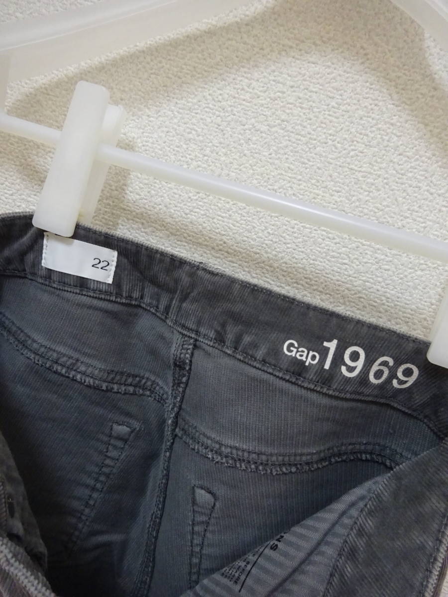 GAP 1969 ショーツ ショートパンツ コーデュロイ グレー 灰色 レディース 22 ギャップ_画像5