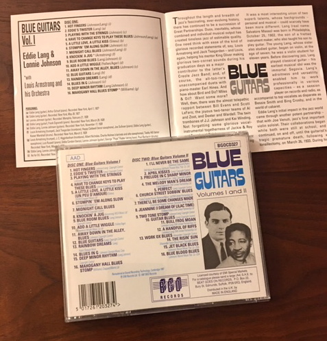 Eddie Lang & Lonnie Johnson*ro колено * John sn& Эдди * Lange 2CD/Blue Guitars I & II битва передний блюз * гитара. Pioneer, редкость запись 
