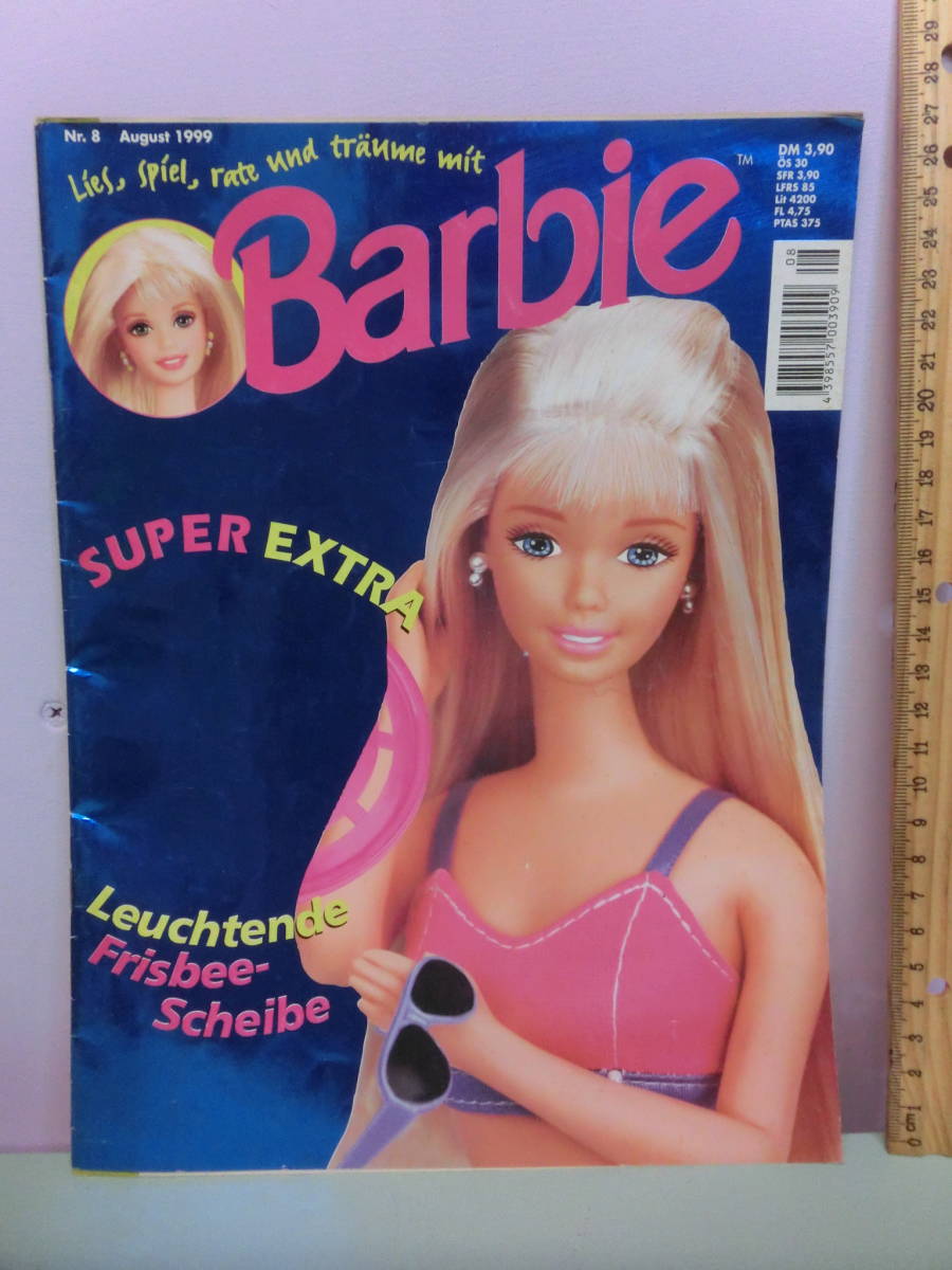 バービー ビンテージ 洋書 本 ピクチャーブック ドイツ語◆Barbie 1999 ファンシー ピンク 絵本 VINTAGEの画像1