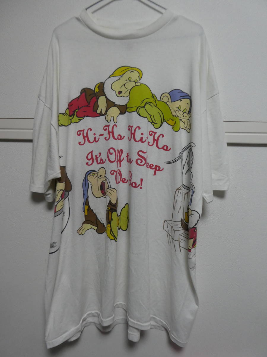 90s ディズニー 七人のこびと ビンテージTシャツ ビッグシルエット 7人の小人 白雪姫 Disney ウォルトディズニー MADE IN USA