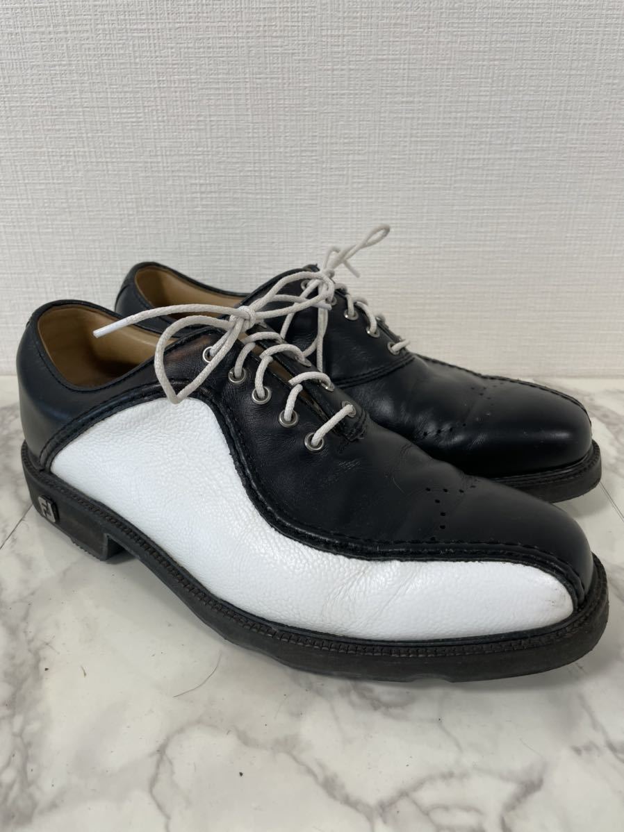  подлинный товар шедевр FOOTJOY foot Joy ICON Icon MYJOYS мой Joy zOPTI FLEX2 FJ туфли для гольфа кожа обувь кожа обувь 24.0cm