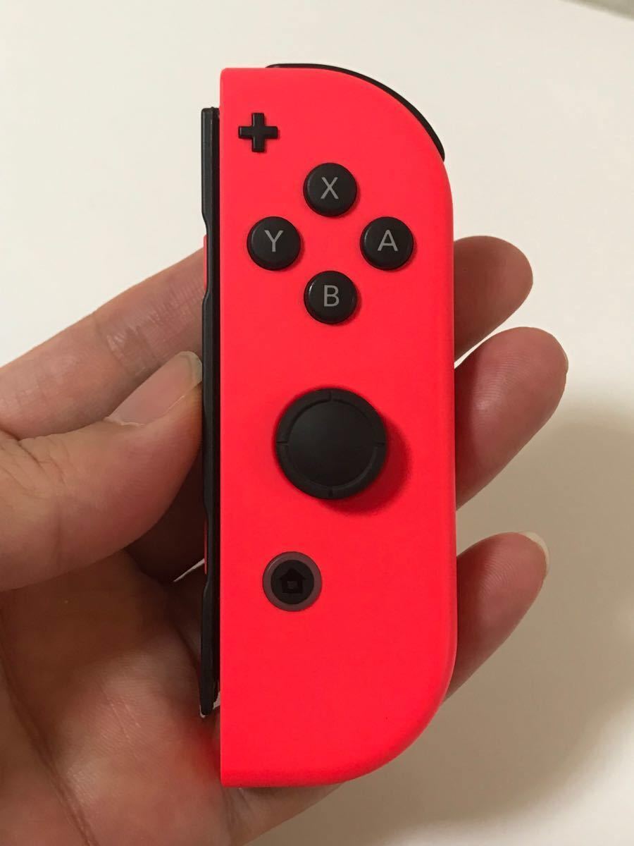 中古 動作品 ニンテンドースイッチ 右 ネオンレッド Joy-Con Nintendo Switch ジョイコン