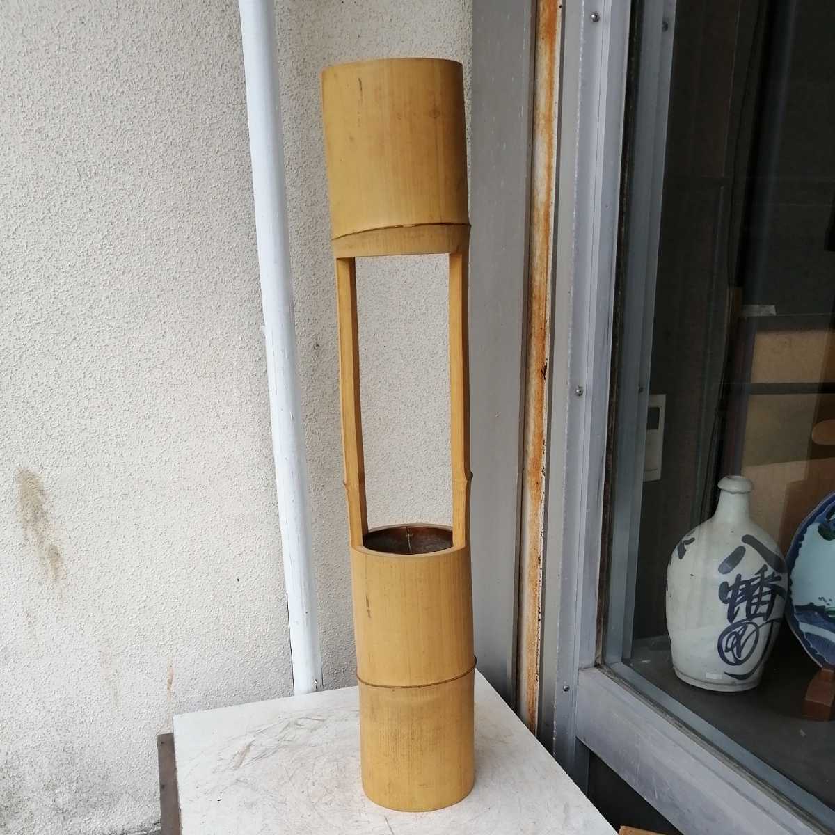 Yahoo!オークション - 花器 竹製 二段 竹筒 銅器 花入 華道 紙箱 