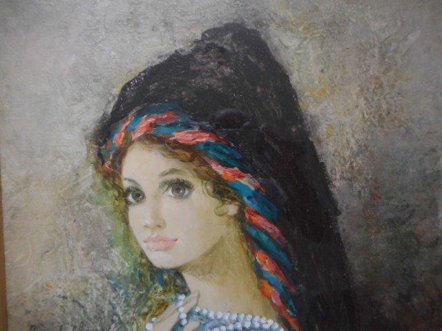 ベルナール シャロワ Bernard Charoy 油彩 原画 １０号 ソフィー 美人画 真作 男のコレクション