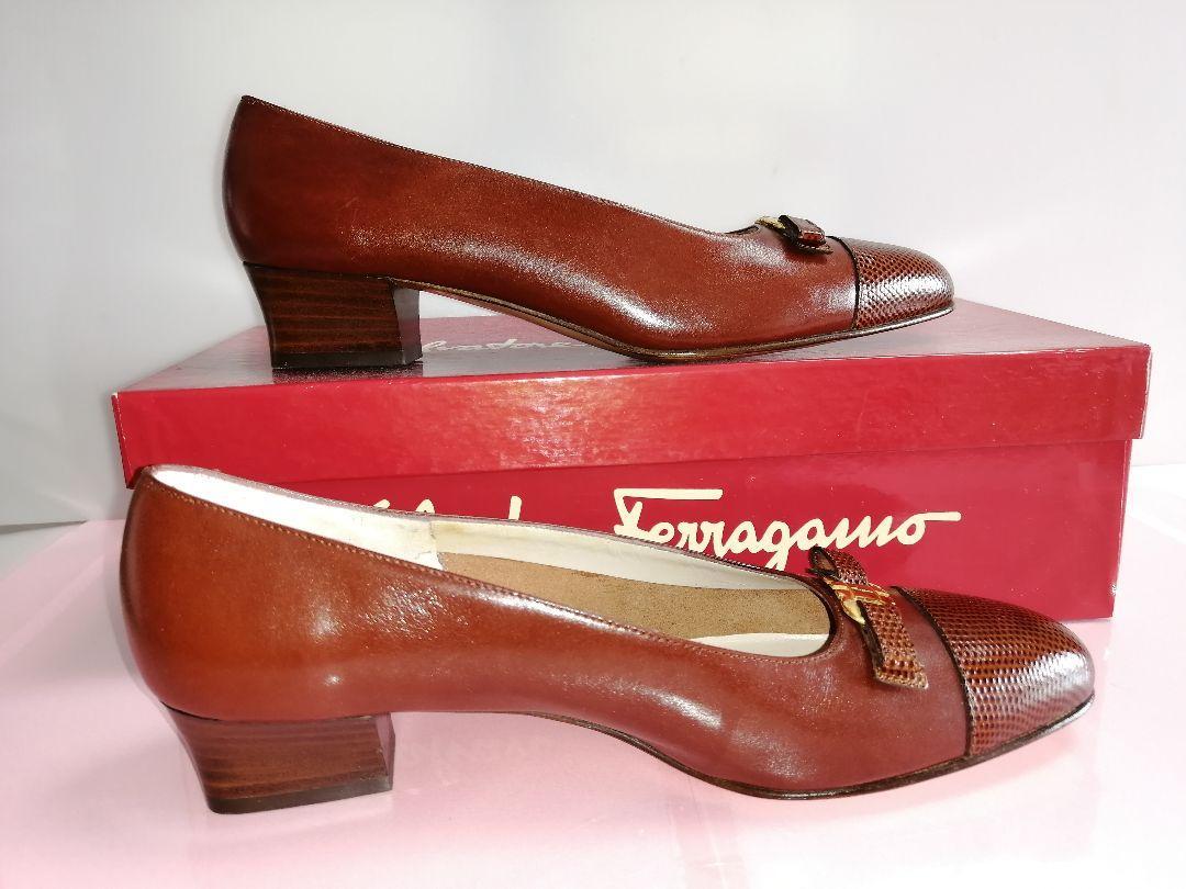 未 　使 　用 ！ 　Salvatore Ferragamo 　サルヴァトーレ ・ フェラガモ 　パンプス 　21600213_画像5