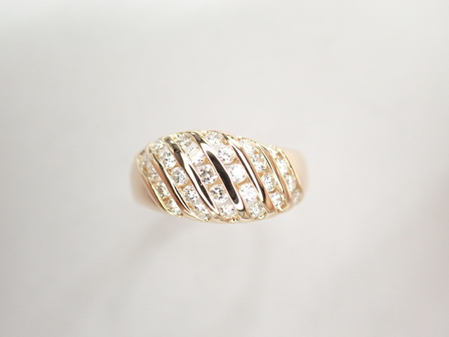 ユナイテッドトウキョウ 美品 田崎真珠 タサキ K18 ダイヤ計0.60ct