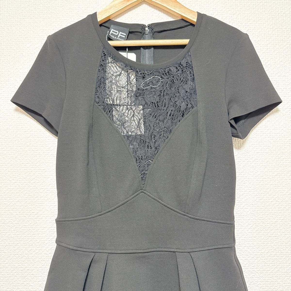 新品タグ付き】PAOLA FRANI パオラフラーニ レース 膝丈ワンピース 
