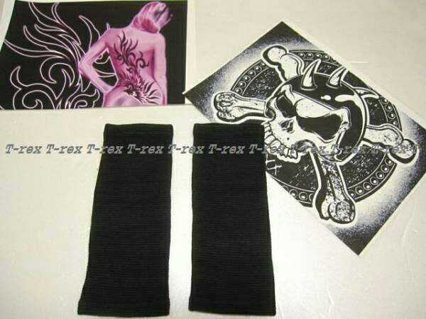  new goods ta toe tattoo .. elbow for flexible supporter two sheets set black /L