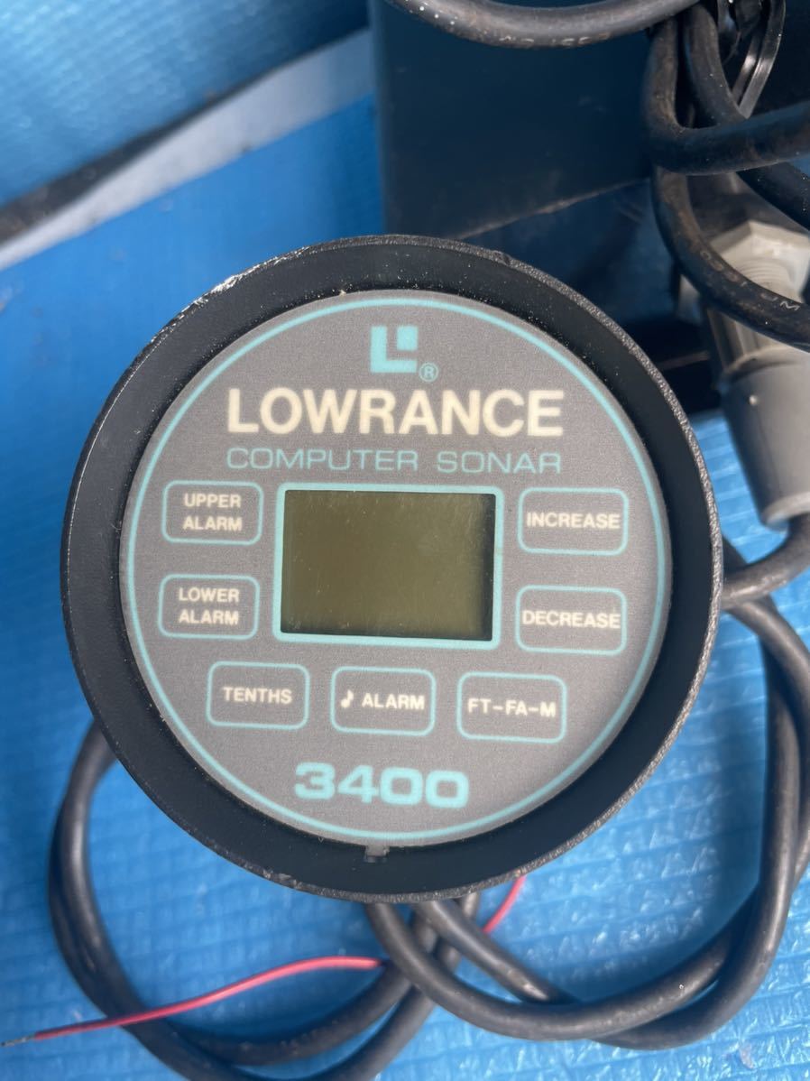 LOWRANCE COMPUTER SONAR 3400 詳細不明　使用目的不明 漁船、クルーザー.プレジャーボート、中古 通電OK 動作未確認 ジャンク品 部品取り_画像3