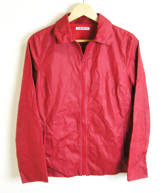 ■VIVIENE TAM【...】 красный  ZIP  пиджак  0