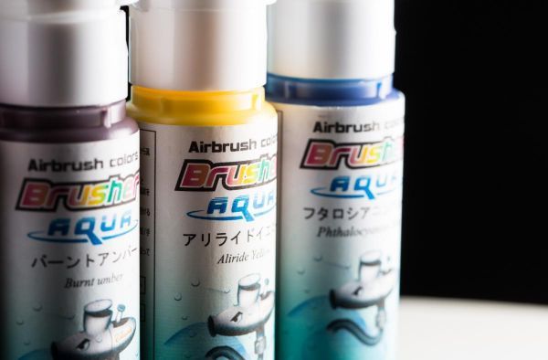 ■Brusherアクア エアブラシ専用水性ウレタン涂料 あらゆる物にペイント可能 ディープグリーン 50㏄｜30