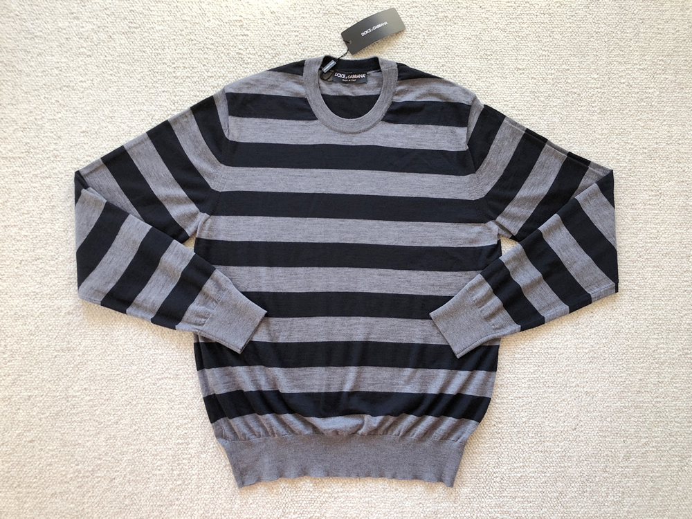 オリジナル 秋冬 カシミヤ100% 13万 クールネックニット ドルガバ