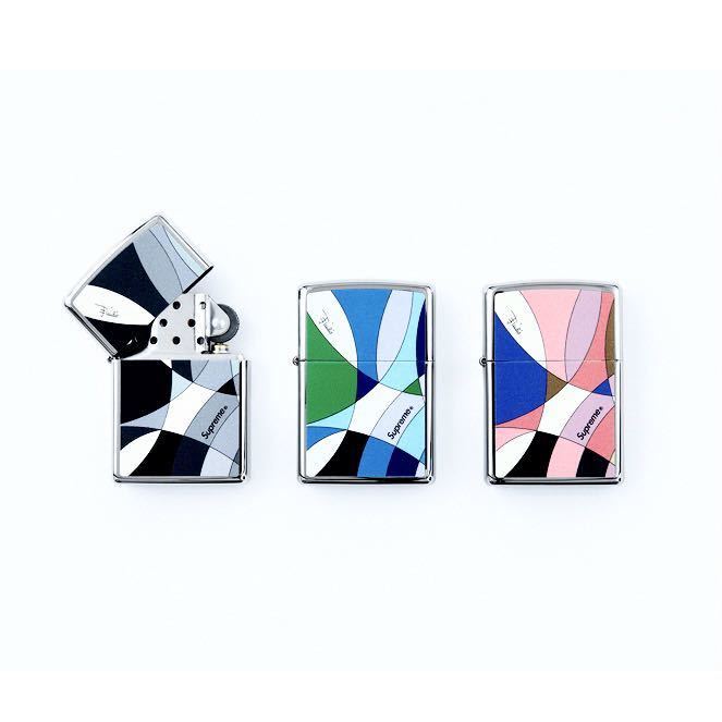 【3点セット】Supreme Emilio Pucci Zippo シュプリーム エミリオ プッチ ジッポー 21SS week16 Dusty Pink Blue Black 新品未使用 正規品_画像1