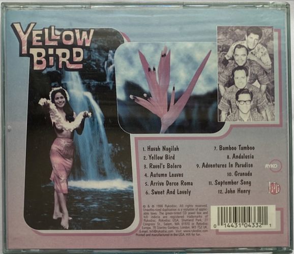 アーサー・ライマン/Yellow Bird～ハイチ民謡エキゾチック・ナンバー/ハワイアン・テイスト鉄琴サウンドが心地良い南国ムード満点_表裏ジャケットに色褪せ有り