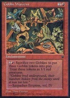 009054-002 FE/FEM ゴブリンの巣穴/Goblin Warrens 英1枚_画像1