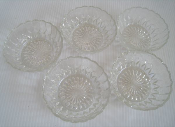 【N12R3617】ガラスのお皿まとめて　小皿　銘々皿　盛皿　フルーツ皿　未使用品　_画像8