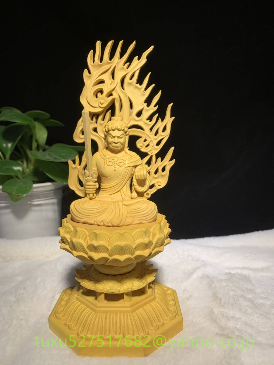 不動明王 仏教工芸品　精密彫刻　仏像　木彫のサムネイル