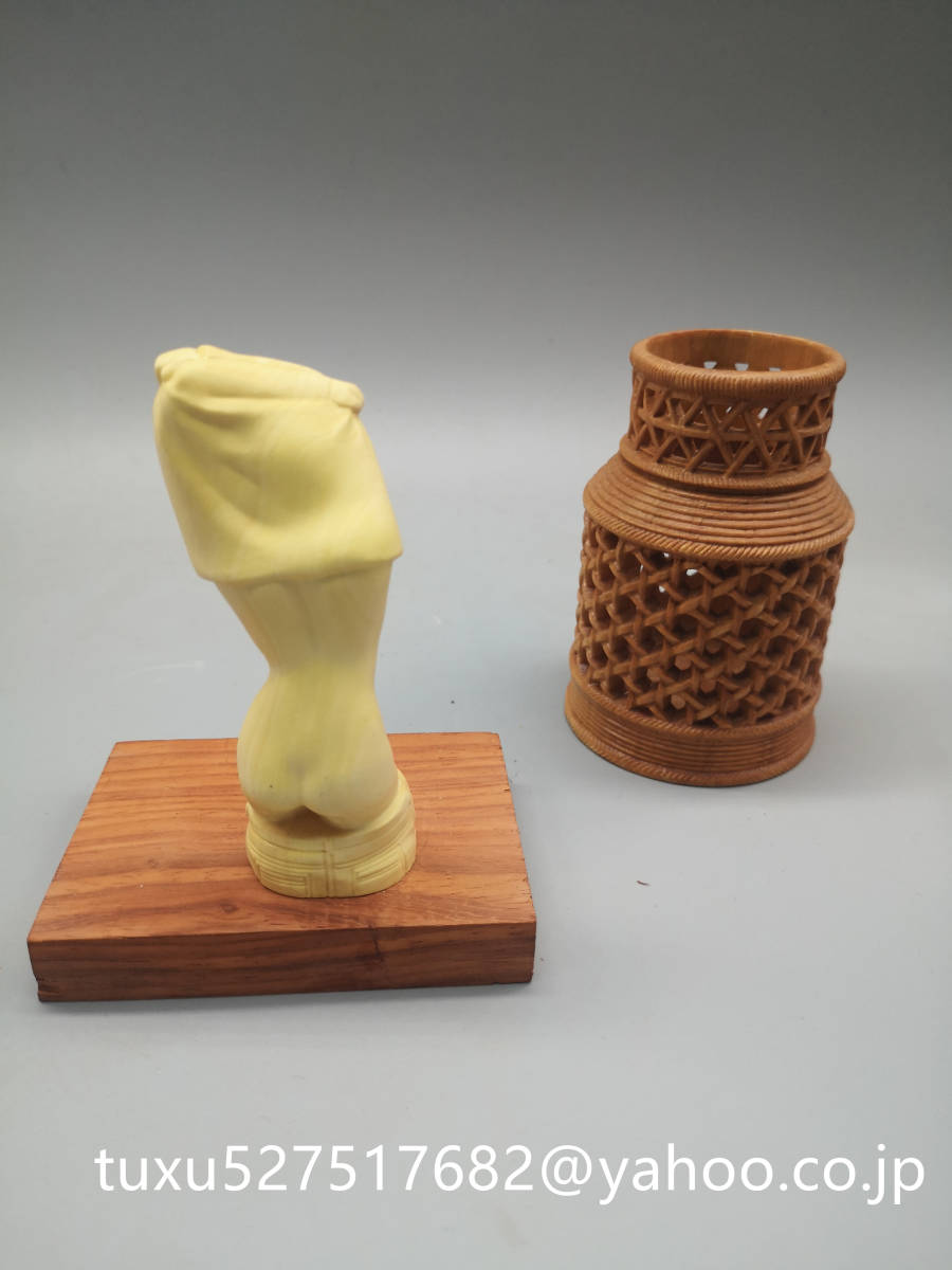 新作 柘植 美婦 裸女像 置物 精密細工 木工細工 手作り 彫刻工芸 新作 柘植 美婦 裸女像 置物 精密細工 木工細工 手作り 彫刻工芸