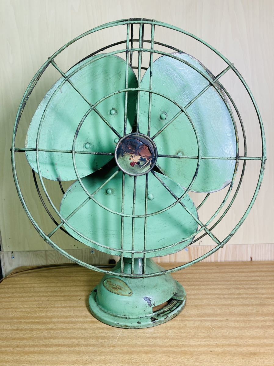 古い扇風機 三菱製 電気扇 羽30センチ electric fan 昭和レトロ