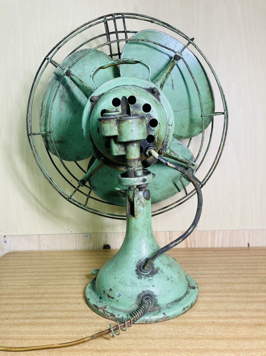 古い扇風機 三菱製 電気扇 羽30センチ electric fan 昭和レトロ