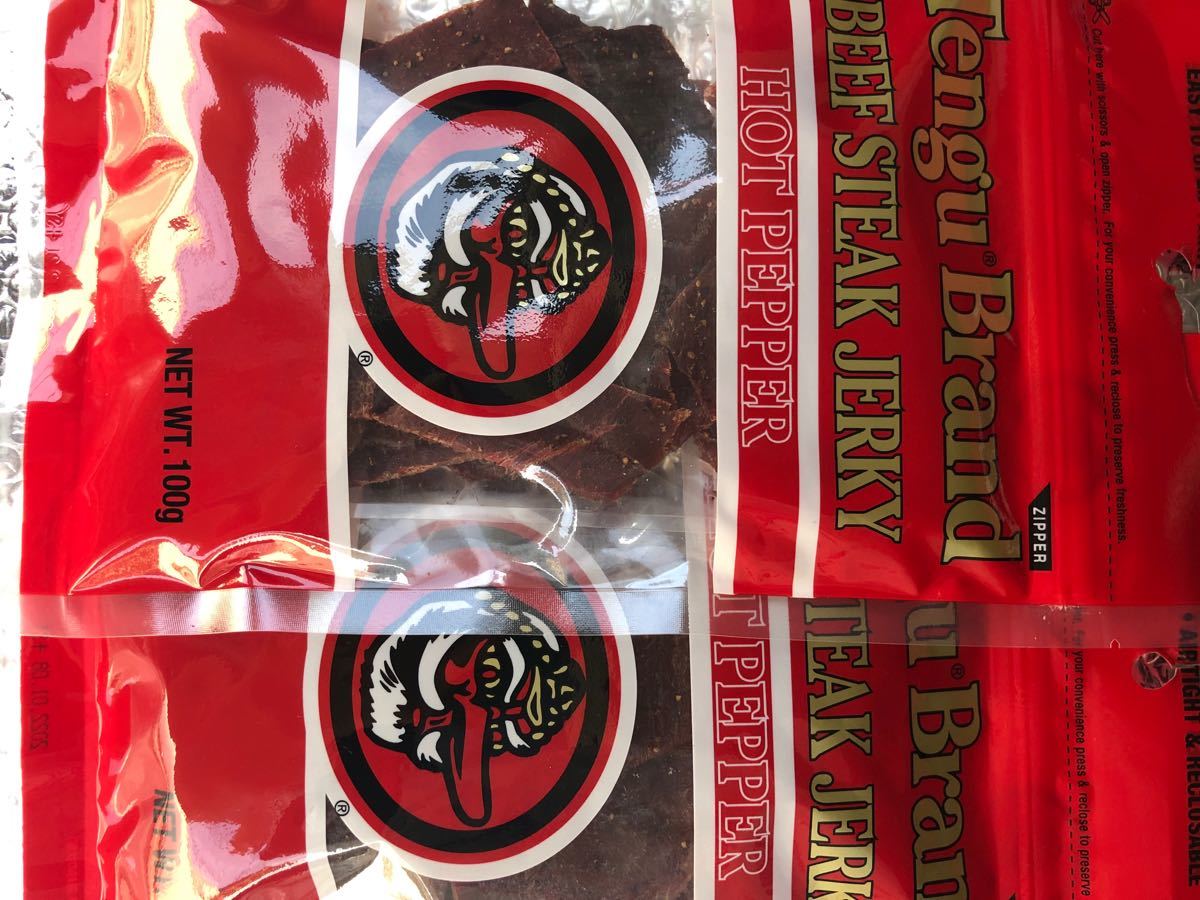 Paypayフリマ テング ビーフステーキジャーキー ホット 100g 2個セット Paypayフリマ テング ビーフステーキジャーキー ホット 100g 2個セット